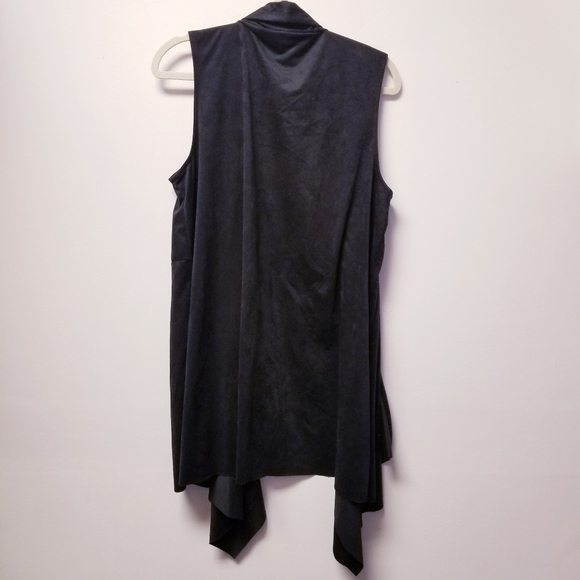 Faux Suede soft black 1XL - Picture 3 of 6